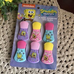Nickelodeon SpongeBob SquarePants Colorful Magnetic Bag Clips